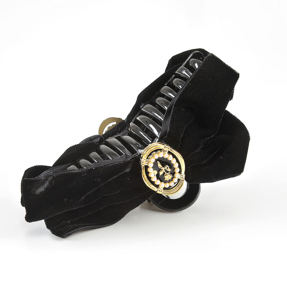 Cleste negru cu funda catifelata - 3 | YEO