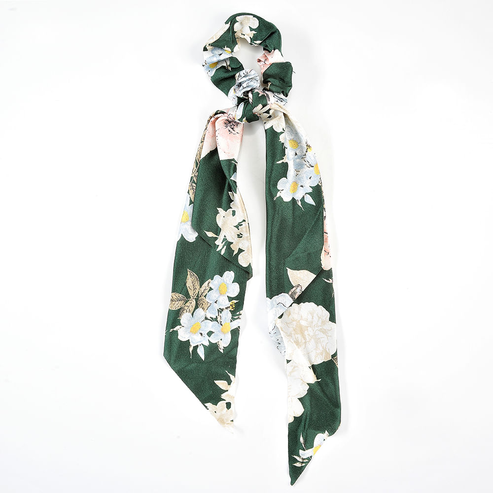 Elastic de par verde cu print floral - 2 | YEO