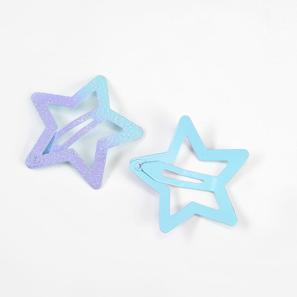 Set 2 agrafe de par stele bleu - 1 | YEO