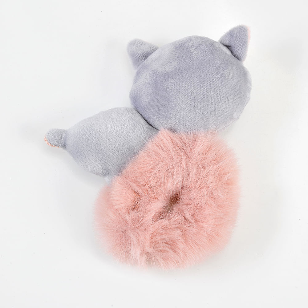Elastic de par roz cu pisica gri - 2 | YEO