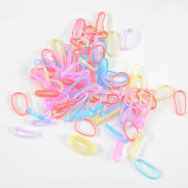 Set unicorn cu elastice multicolore