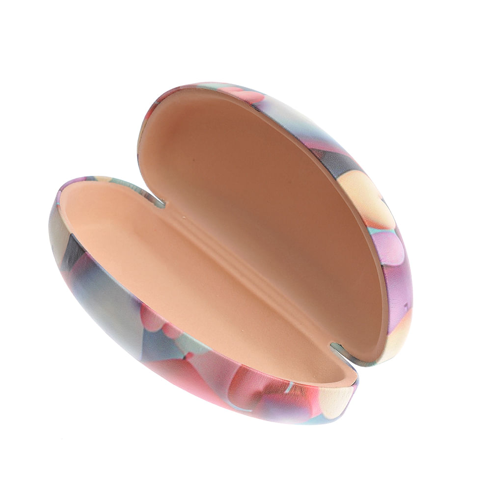 Etui rigid pentru ochelari imprimeu inimi - 2 | YEO