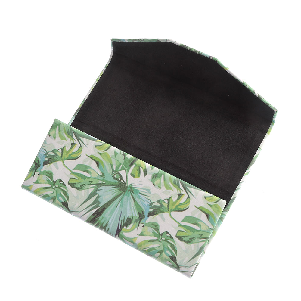Etui de ochelari cu frunze verzi - 2 | YEO