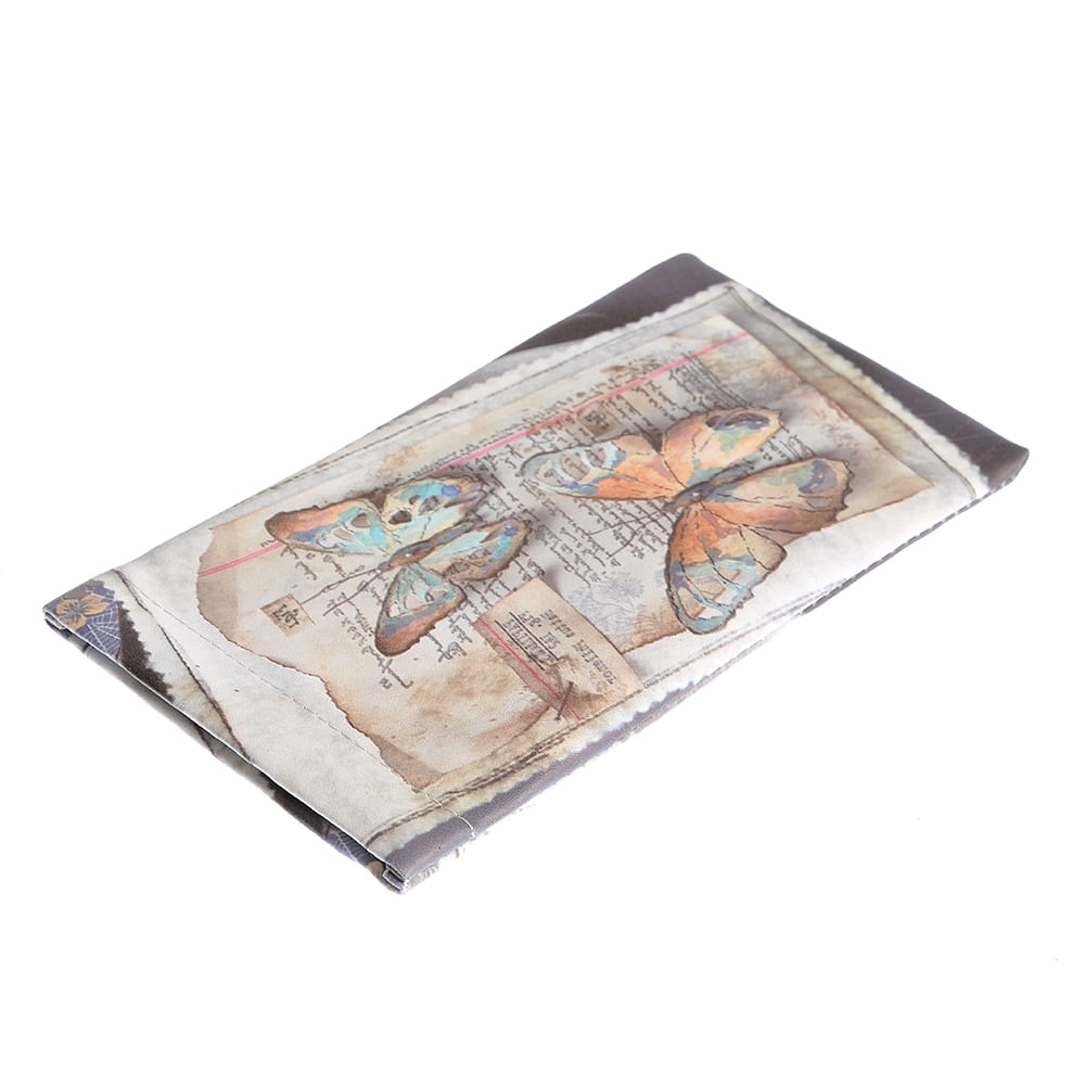 Etui ochelari print scrisoare si fluturi - 2 | YEO