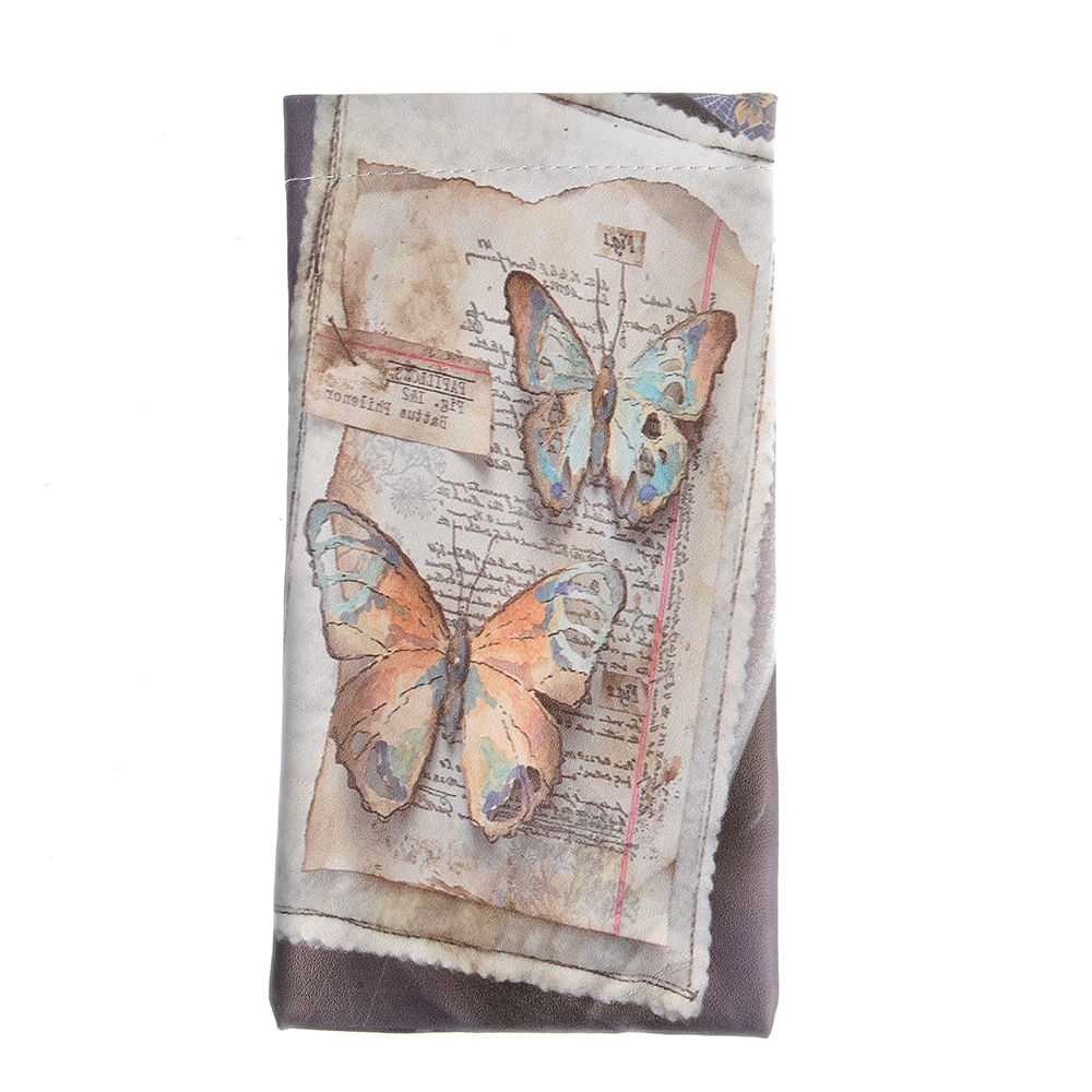 Etui ochelari print scrisoare si fluturi - 3 | YEO
