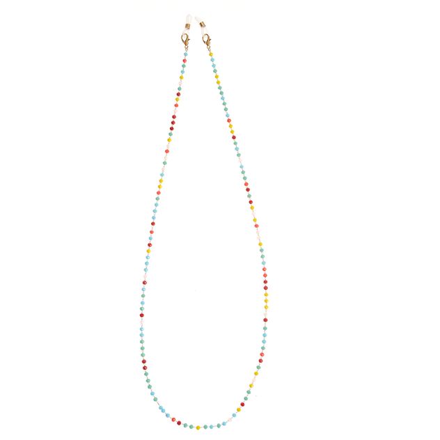 Snur de ochelari cu margele multicolore