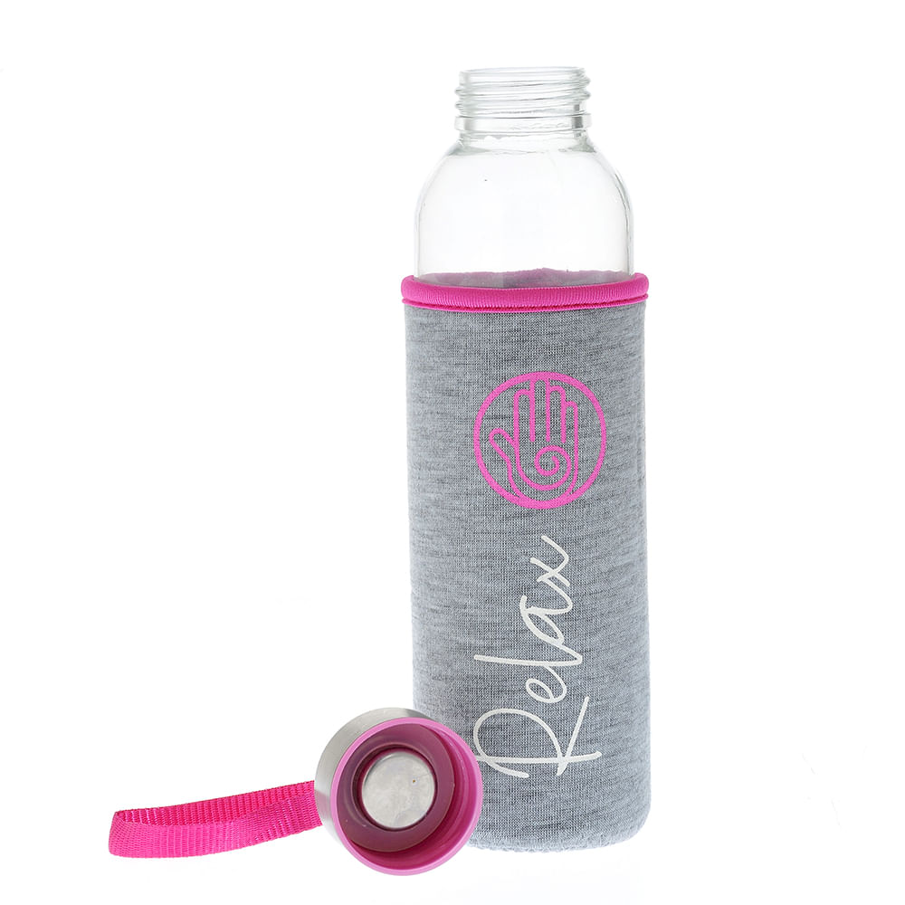 Sticla cu protectie roz - 1 | YEO