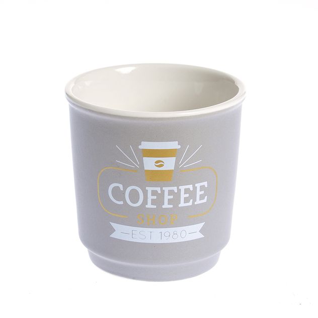 Cana gri pentru cafea 90 ml