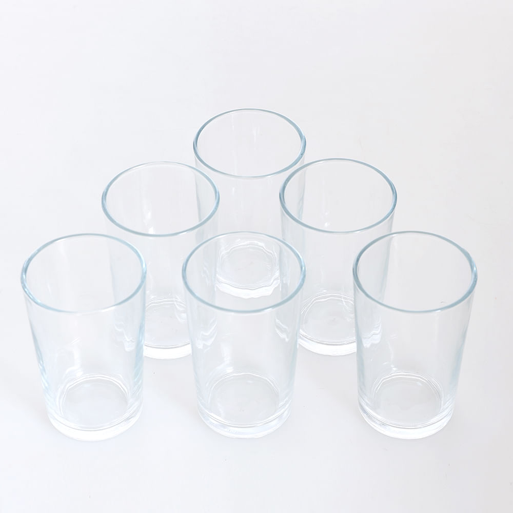 Set 6 pahare din sticla 215 ml - 2 | YEO