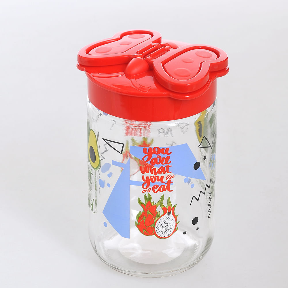 Borcan cu capac rosu 660 ml - 2 | YEO