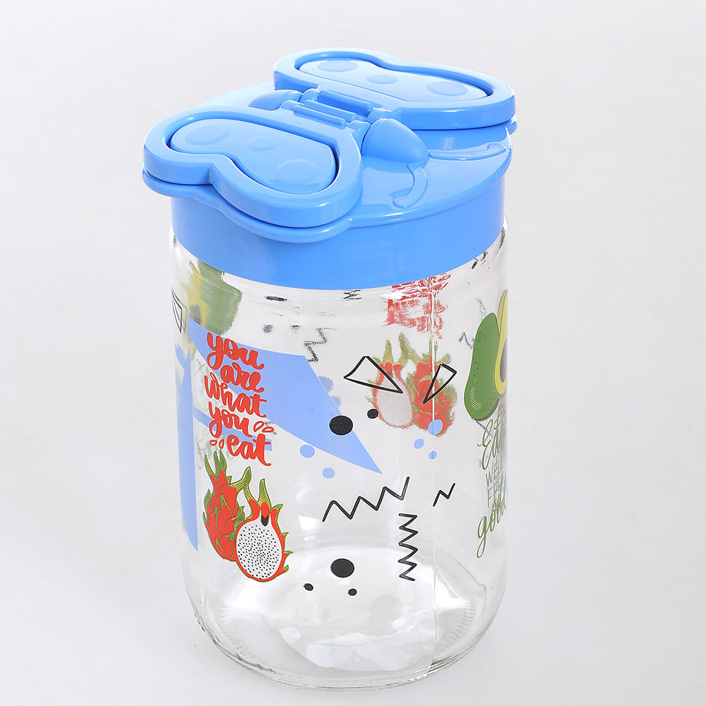 Borcan cu capac bleu 660 ml