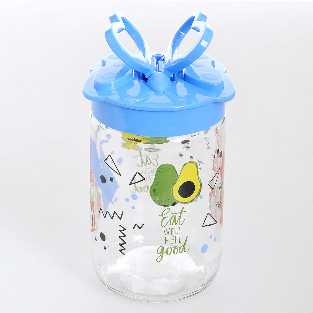 Borcan cu capac bleu 660 ml - 1 | YEO
