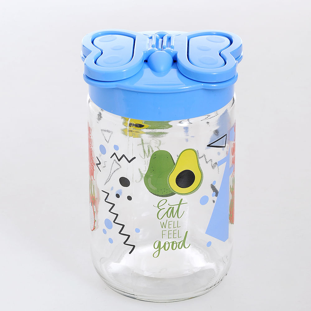 Borcan cu capac bleu 660 ml - 3 | YEO