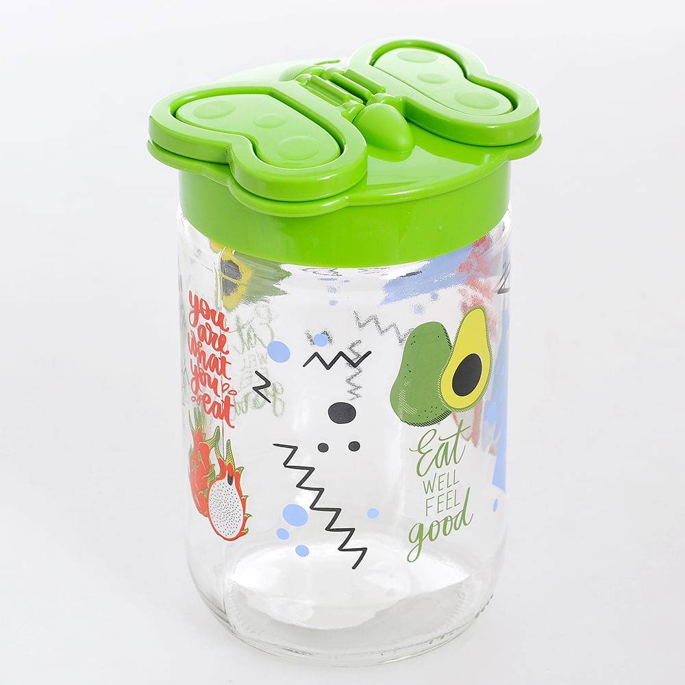 Borcan cu capac verde 660 ml