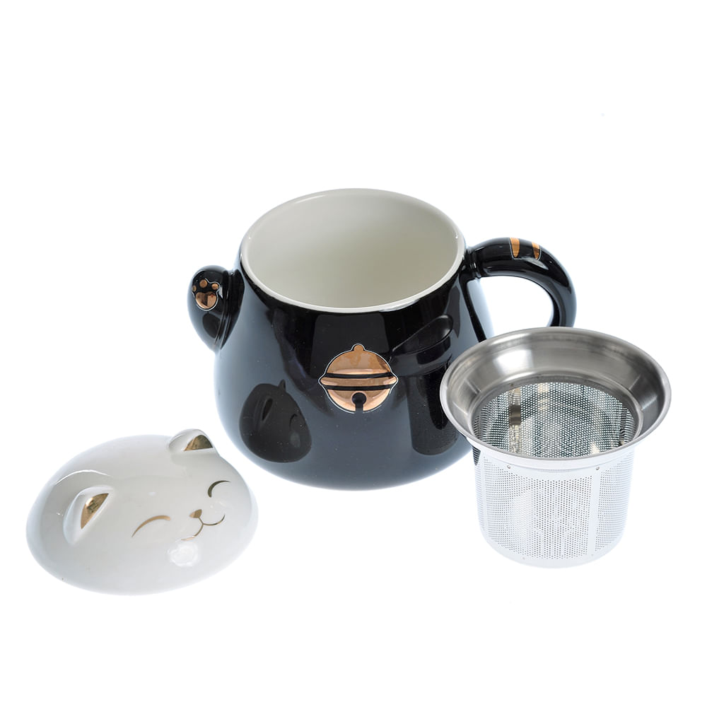 Cana neagra din ceramica 450 ml - 3 | YEO