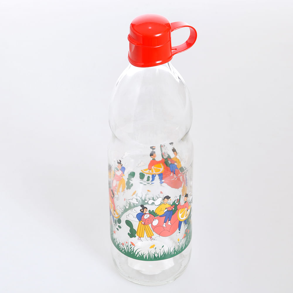 Sticla cu capac rosu 1 l - 2 | YEO