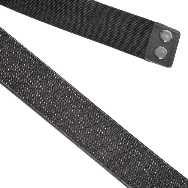 Curea elastica cu pietre negre