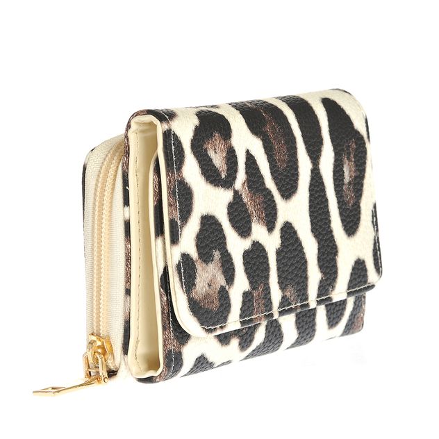 Portofel compartimentat cu model animal print