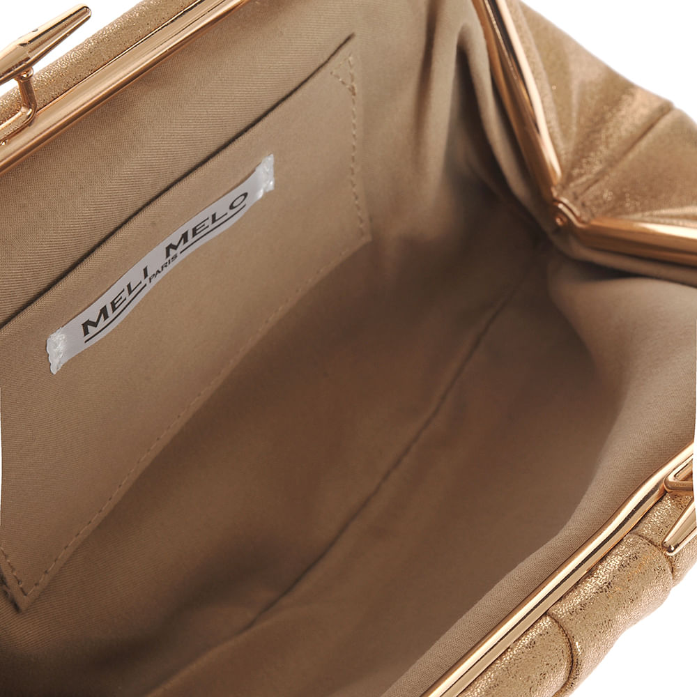 Clutch auriu cu bareta din lant - 3 | YEO