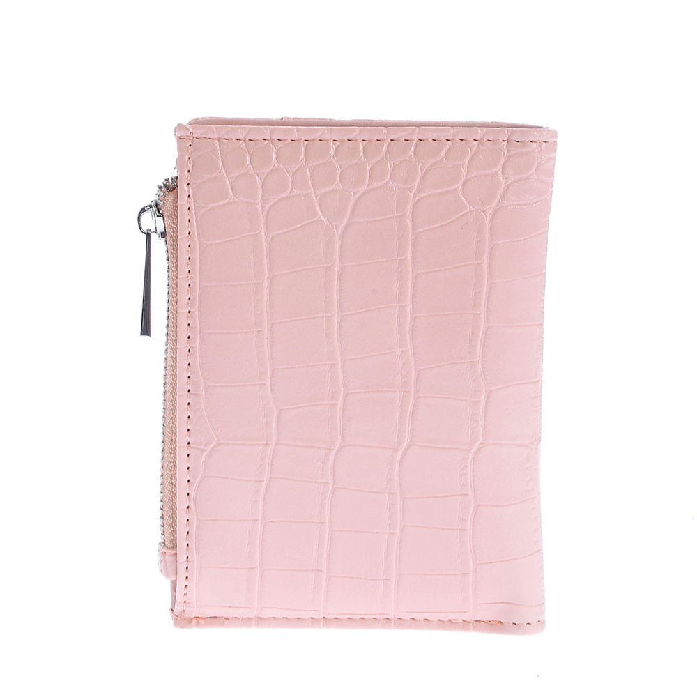 Portofel roz cu aspect piele de sarpe - 2 | YEO
