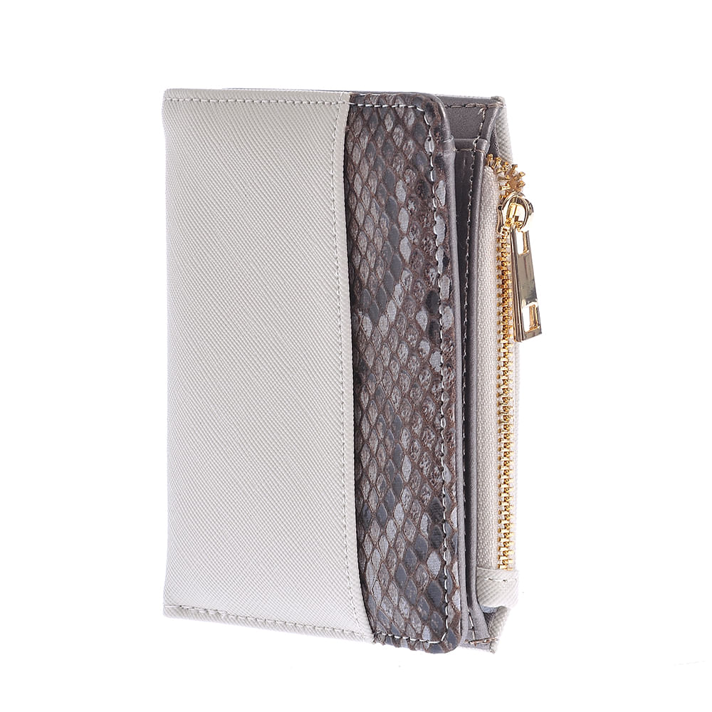 Portofel bej cu model animal print - 1 | YEO