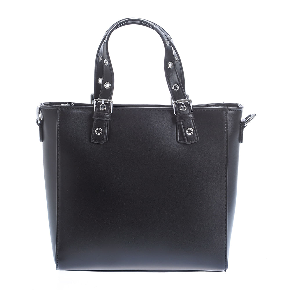 Geanta neagra cu portofel detasabil - 1 | YEO