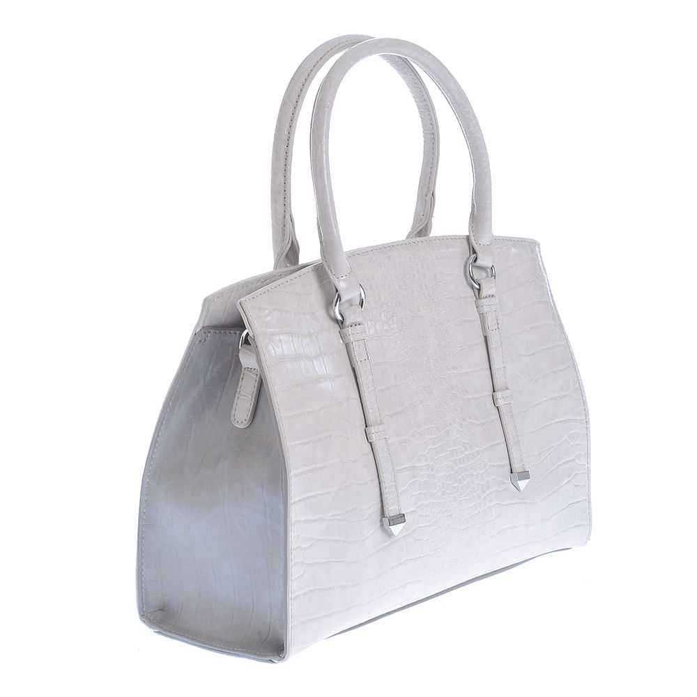 Geanta gri cu aspect piele de sarpe - 2 | YEO