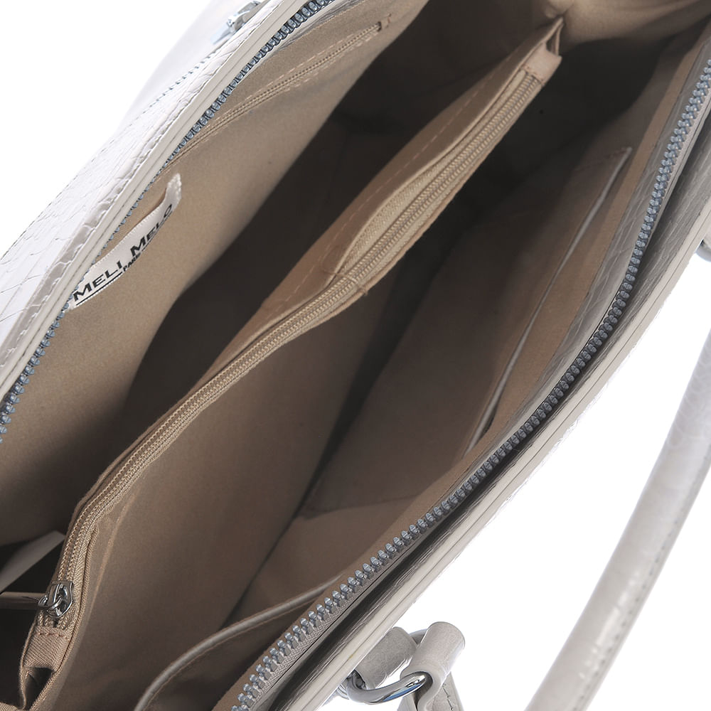 Geanta gri cu aspect piele de sarpe - 3 | YEO