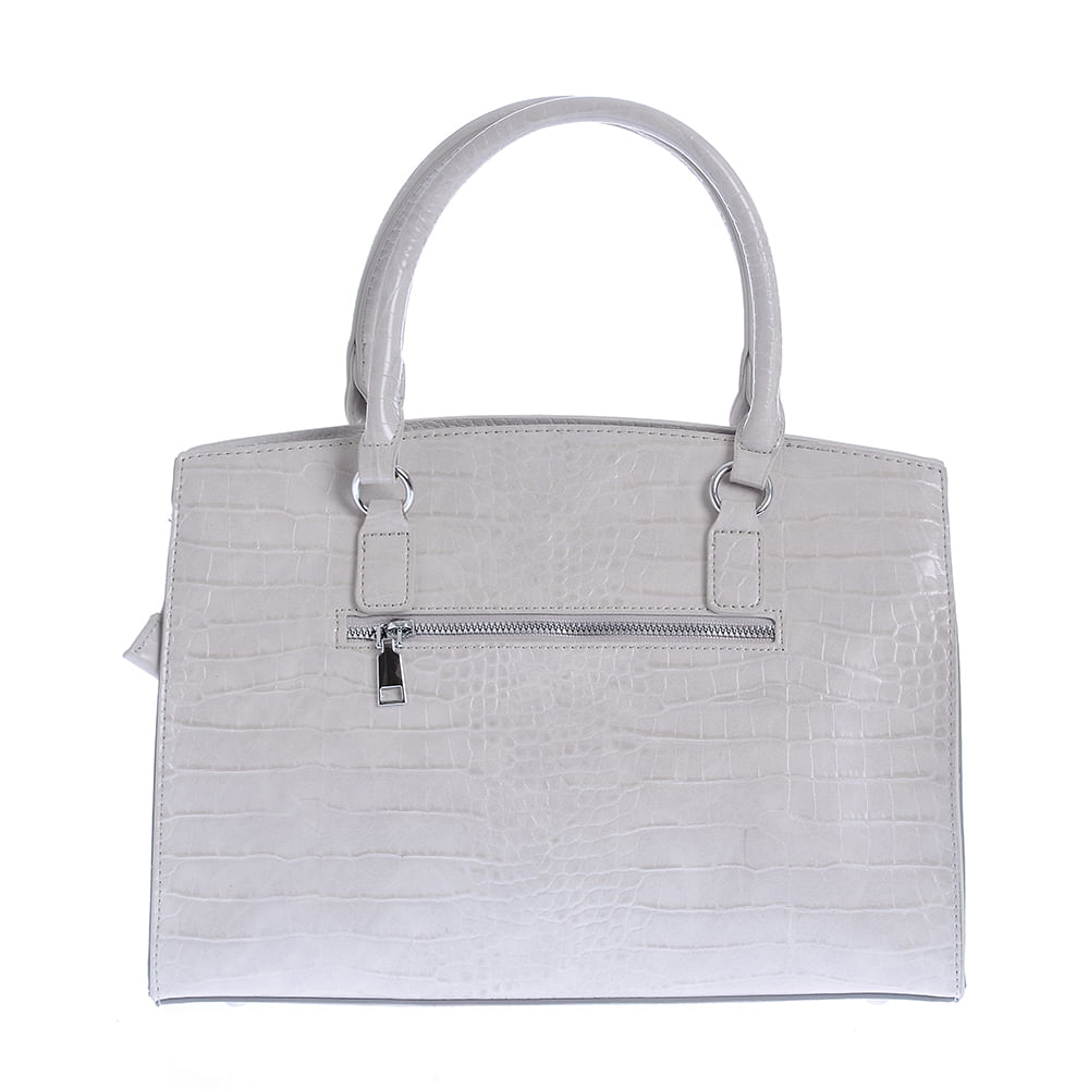 Geanta gri cu aspect piele de sarpe - 4 | YEO