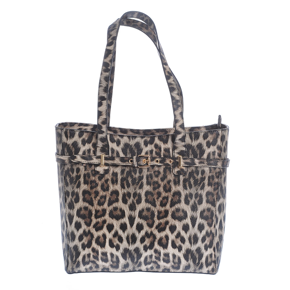 Geanta shopper cu model animal print - 1 | YEO