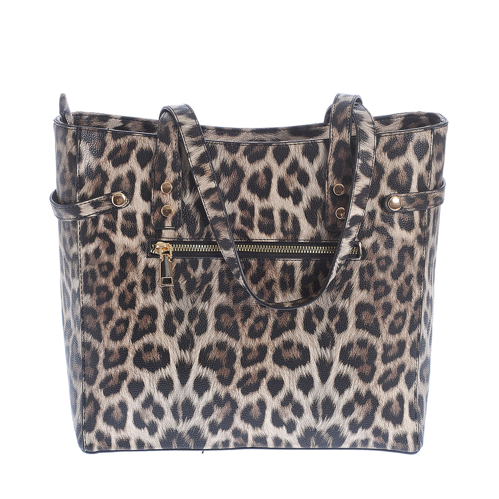 Geanta shopper cu model animal print - 3 | YEO