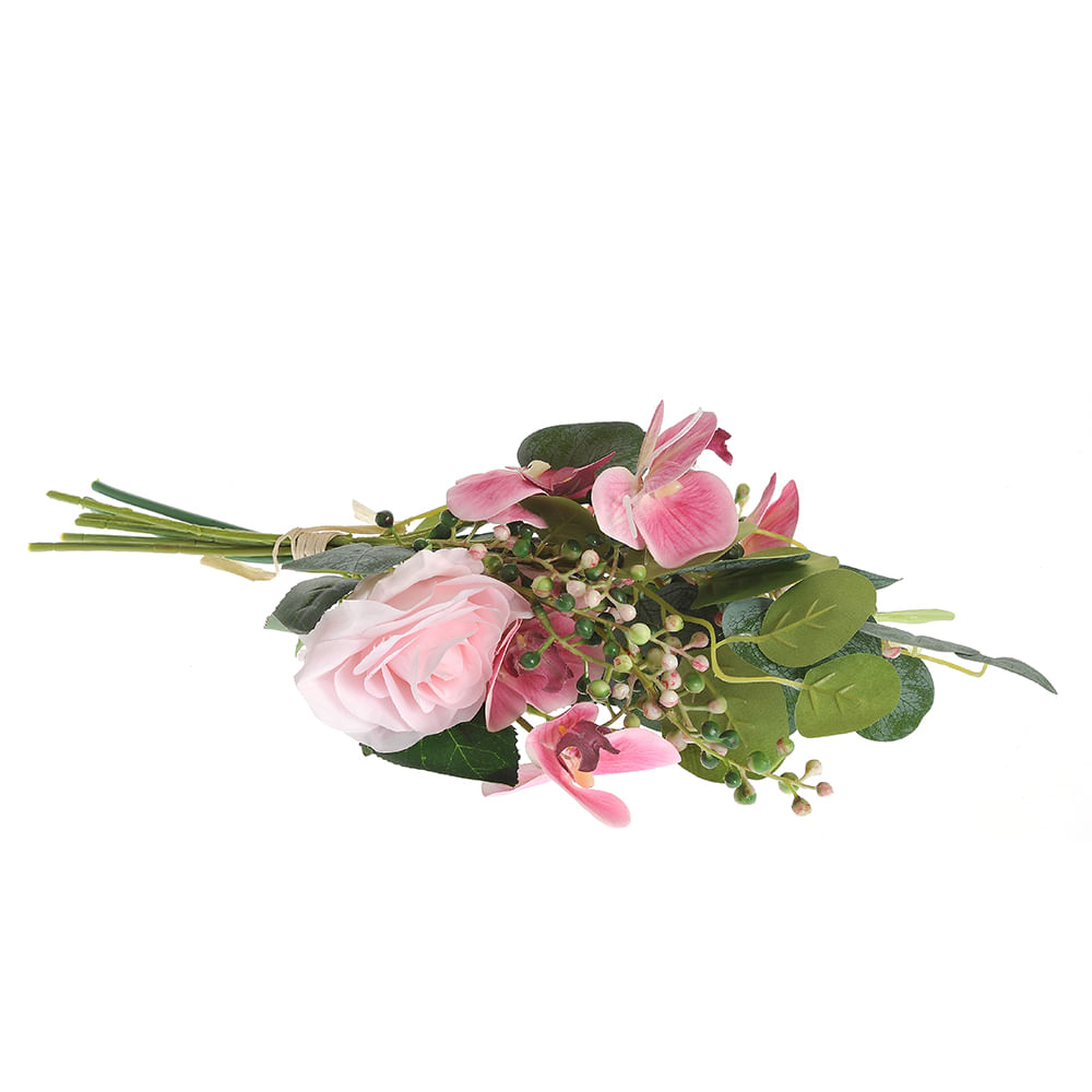 Buchet artificial cu orhidee mov 46 cm - 2 | YEO