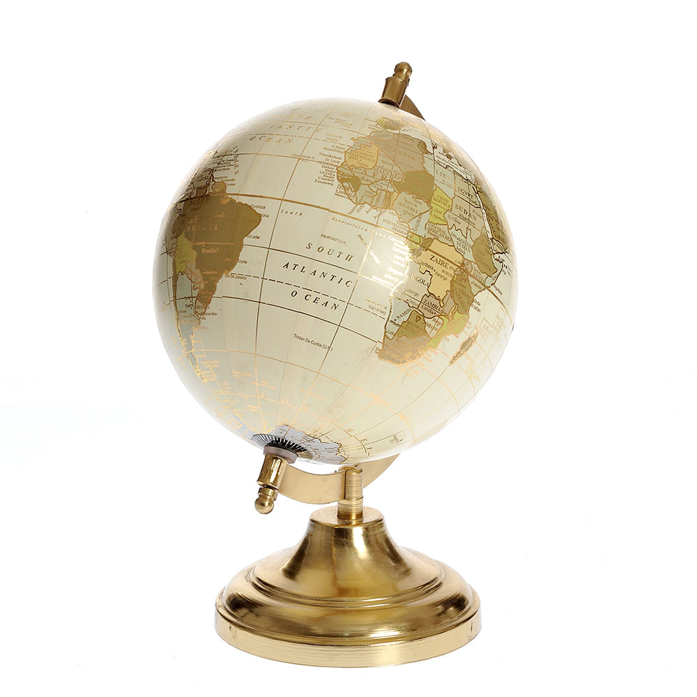 Decoratiune glob pamantesc auriu 26 cm - 1 | YEO