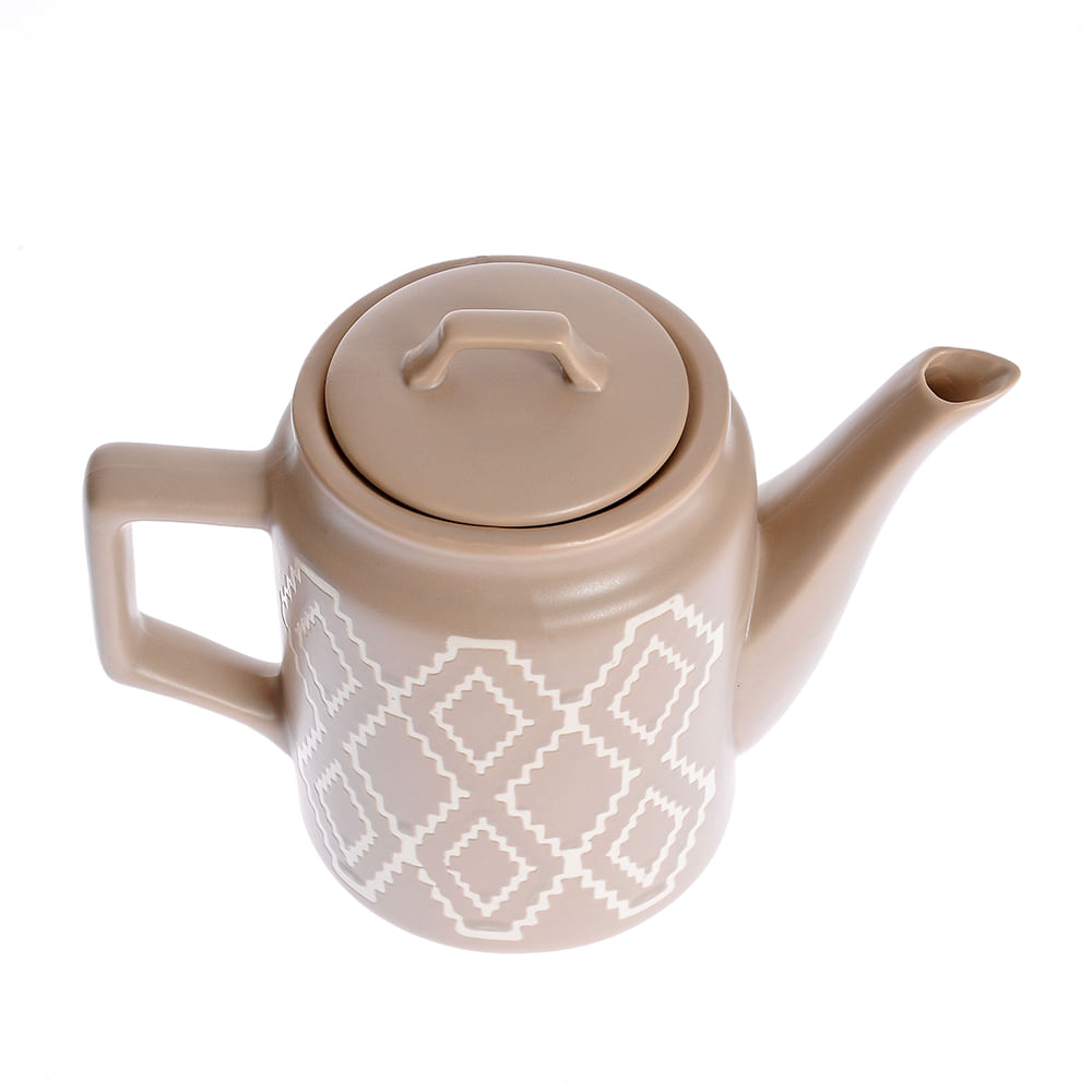 Ceainic maro portelan 1300 ml - 1 | YEO