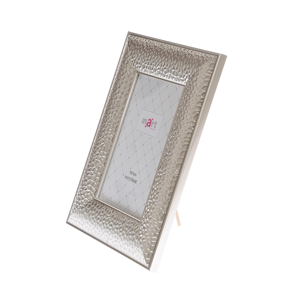 Rama foto argintie cu model embosat 10x15 cm - 2 | YEO