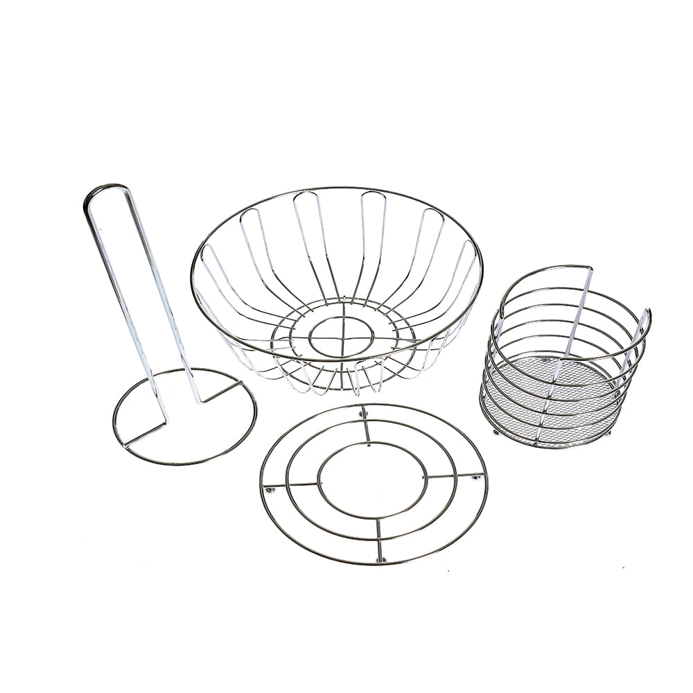 Set 4 accesorii metalice pentru bucatarie - 1 | YEO
