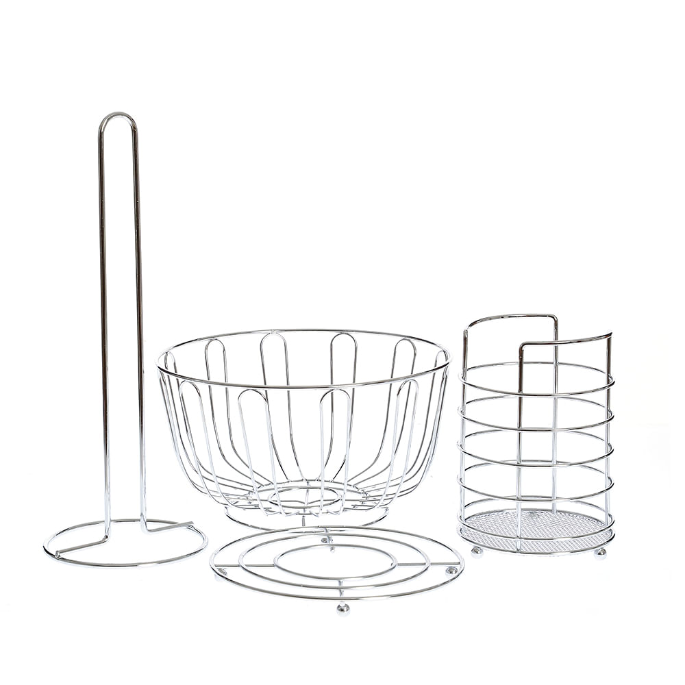 Set 4 accesorii metalice pentru bucatarie - 2 | YEO