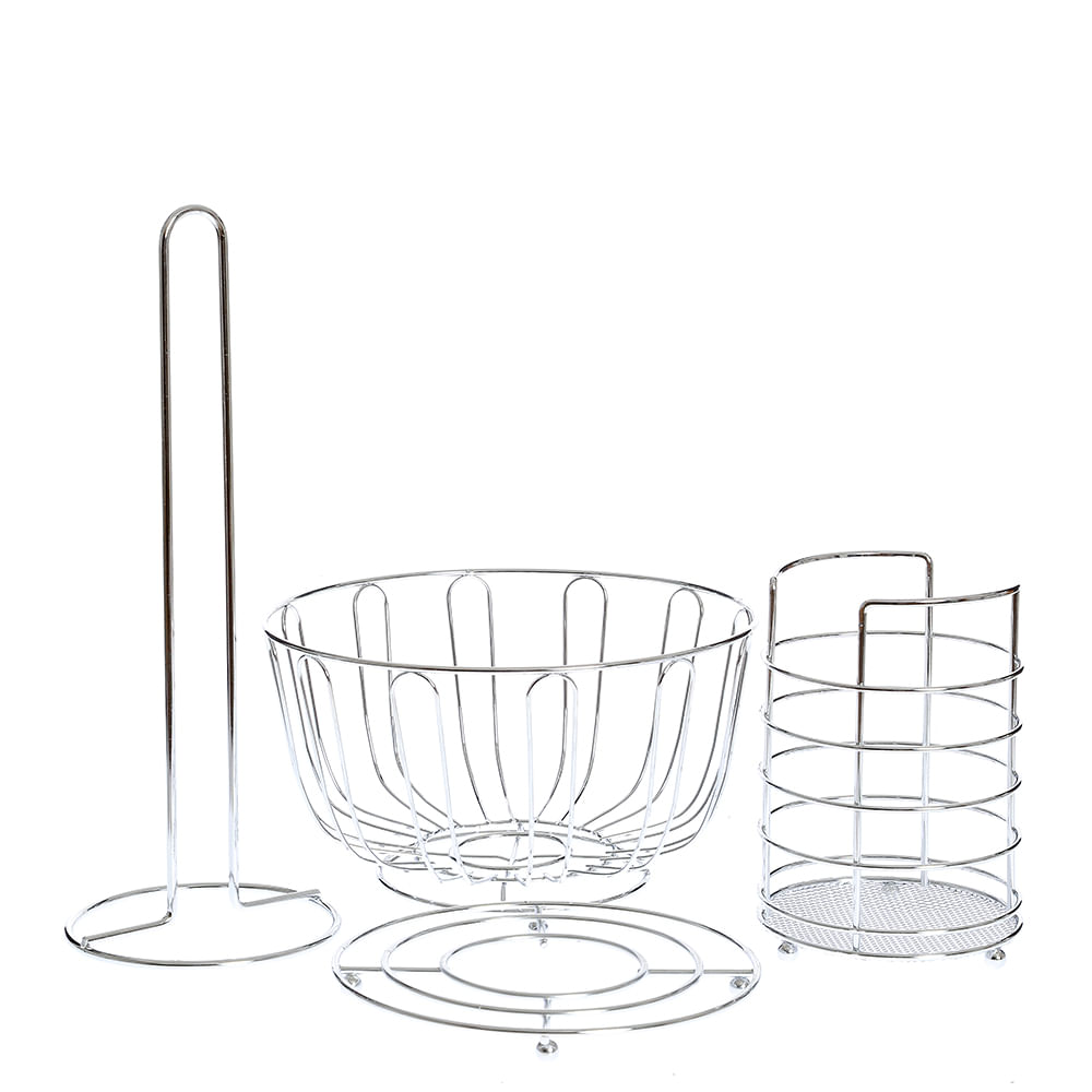 Set 4 accesorii metalice pentru bucatarie - 3 | YEO