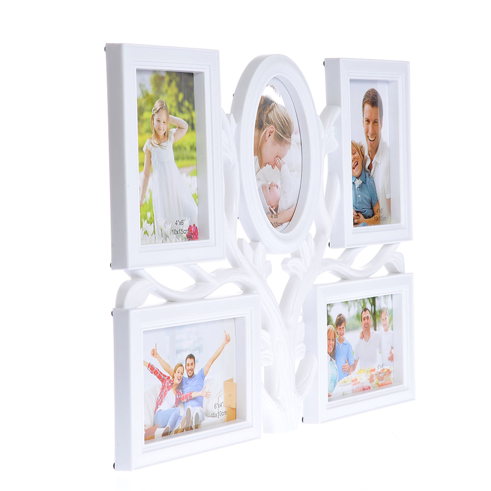 Colaj alb 5 poze copac 45 x 34 cm - 2 | YEO