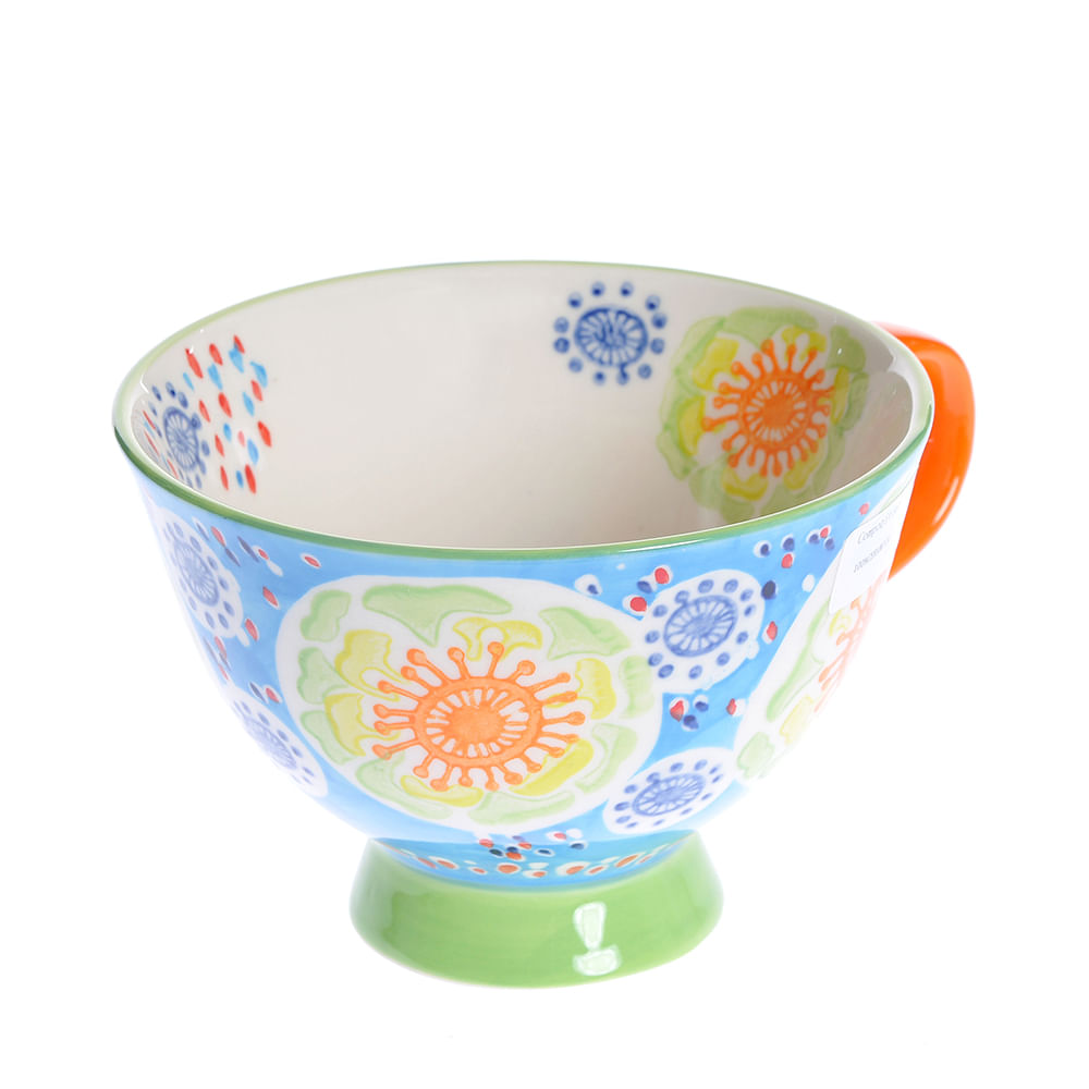 Cana multicolora 450 ml imprimeu florin - 2 | YEO