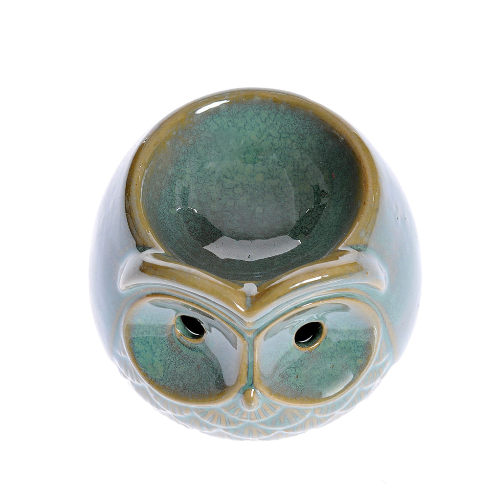 Suport aromaterapie bufnita verde 9 cm - 2 | YEO