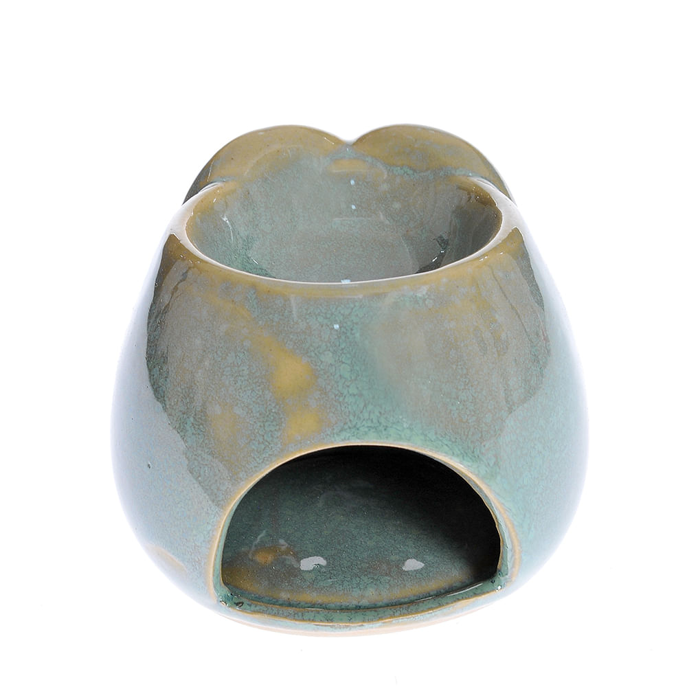 Suport aromaterapie bufnita verde 9 cm - 3 | YEO