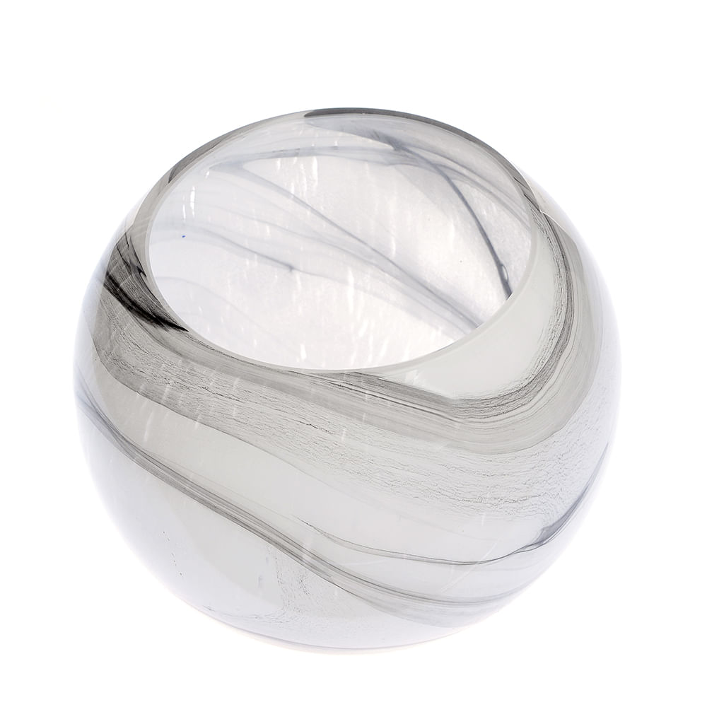 Vaza sticla model marmorat 25 cm - 1 | YEO