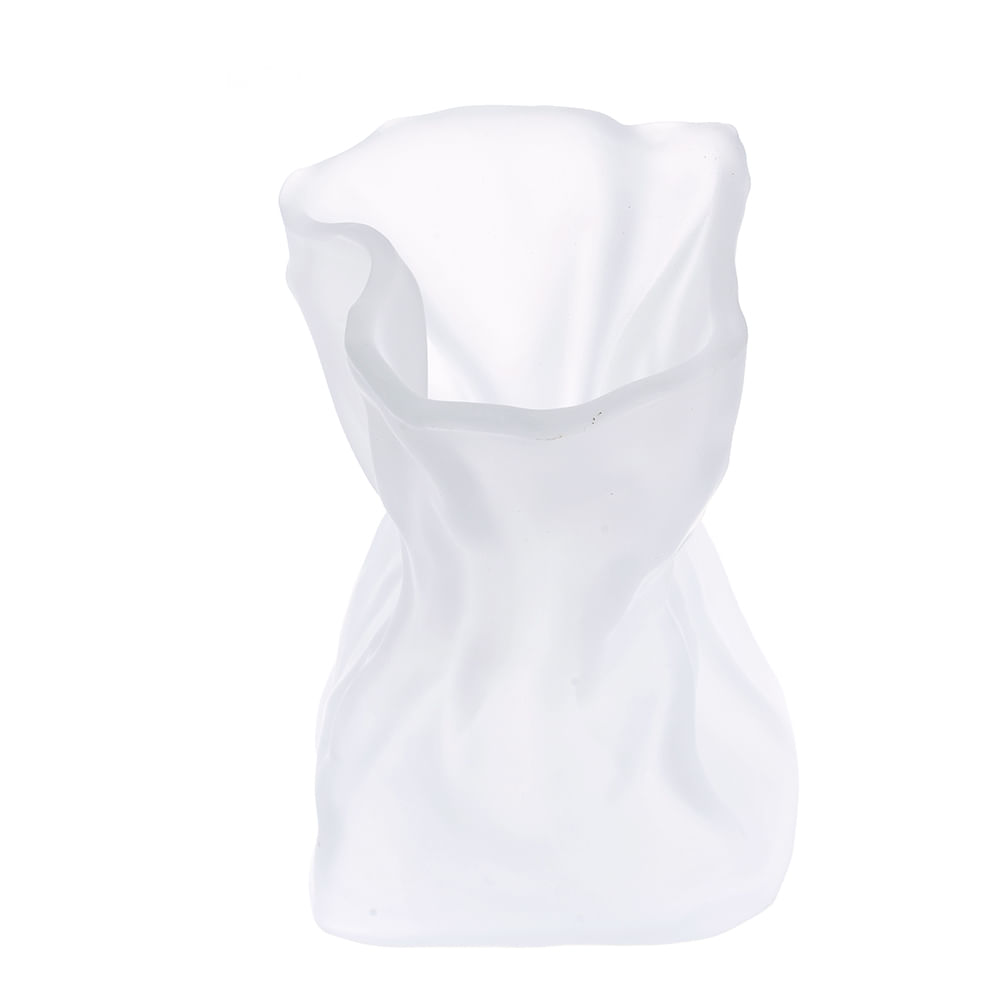 Vaza sticla alba 22 cm - 1 | YEO