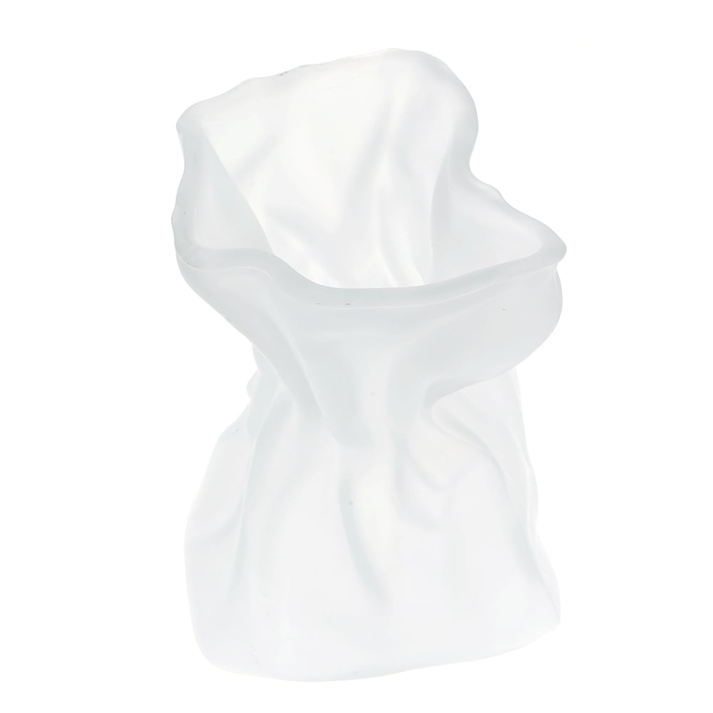 Vaza sticla alba 22 cm - 2 | YEO