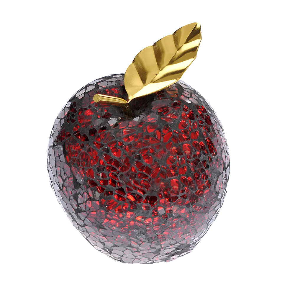 Decoratiune mar mozaic rosu 10 cm - 1 | YEO