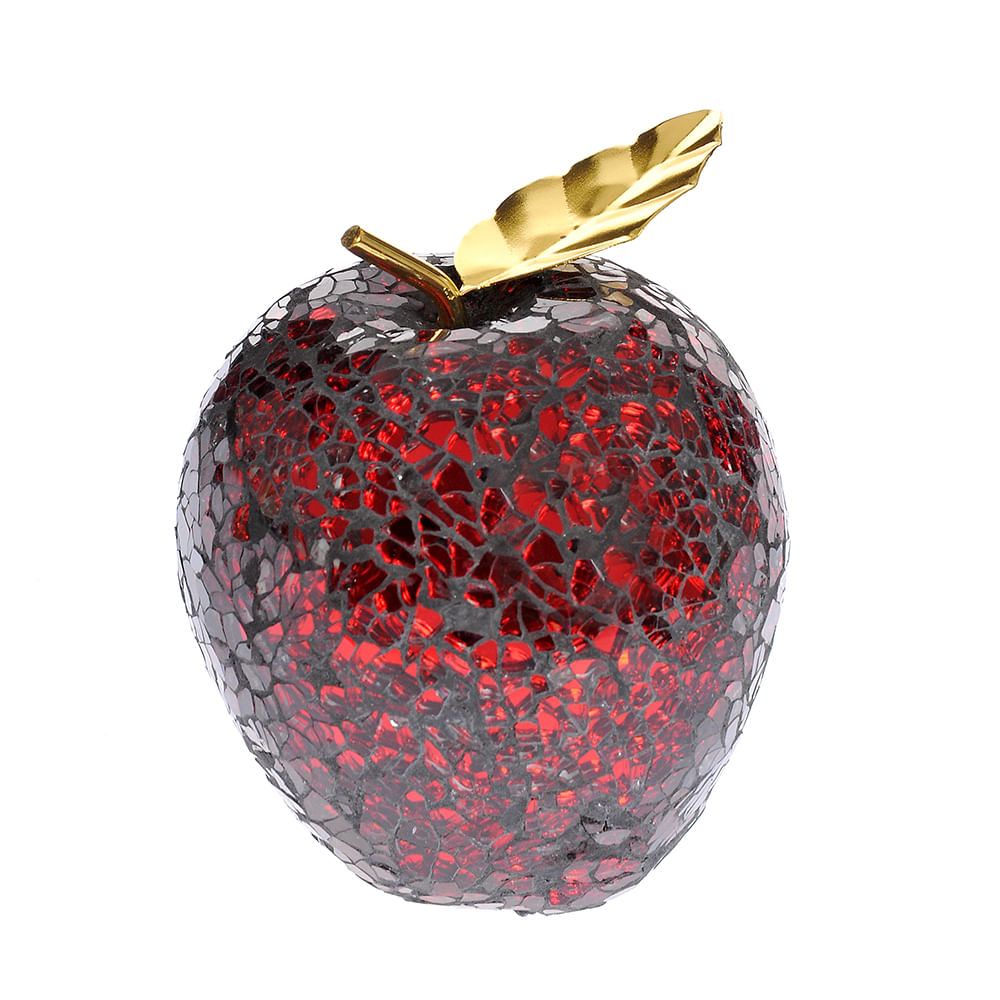 Decoratiune mar mozaic rosu 10 cm - 2 | YEO