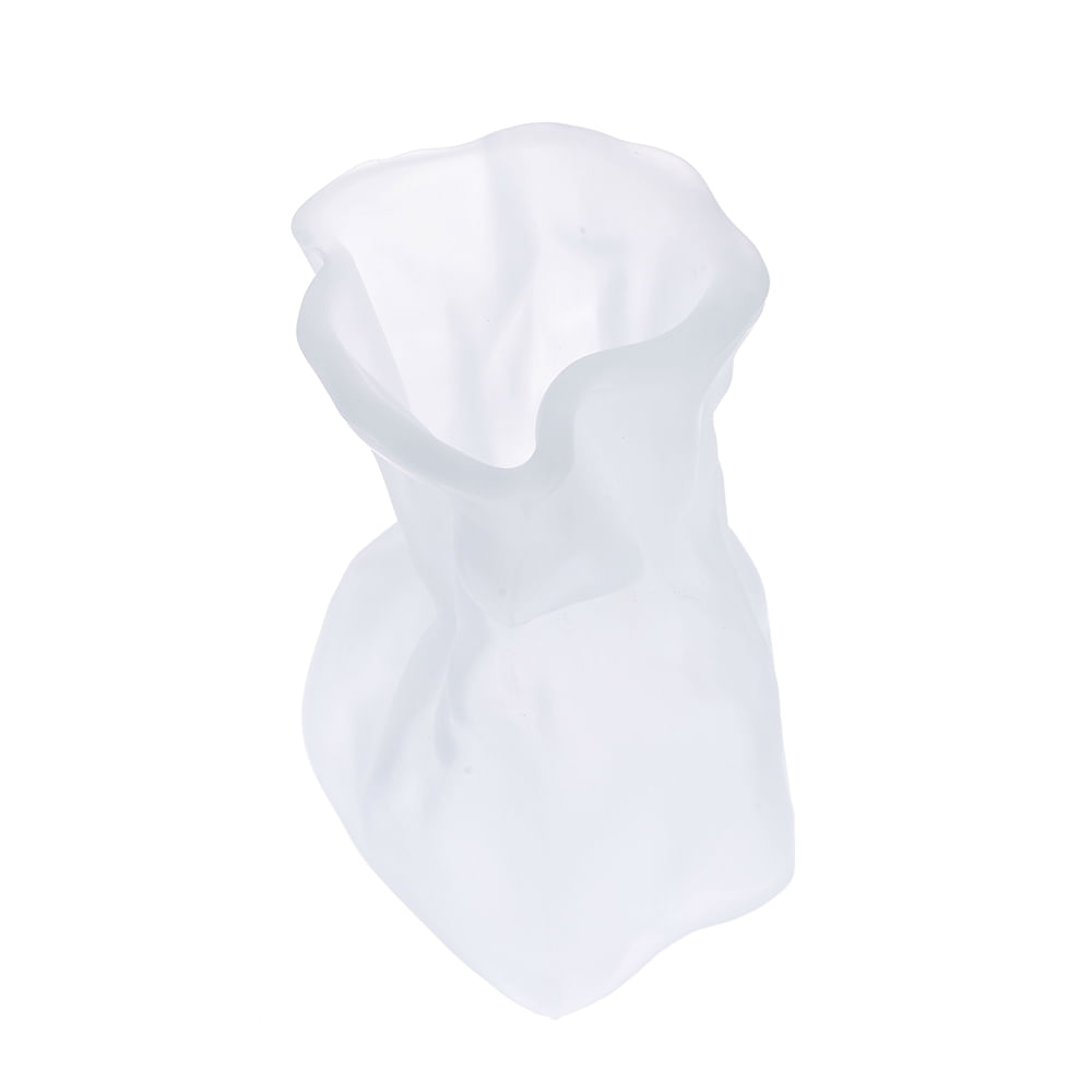 Vaza sticla alba 14.5 cm - 1 | YEO