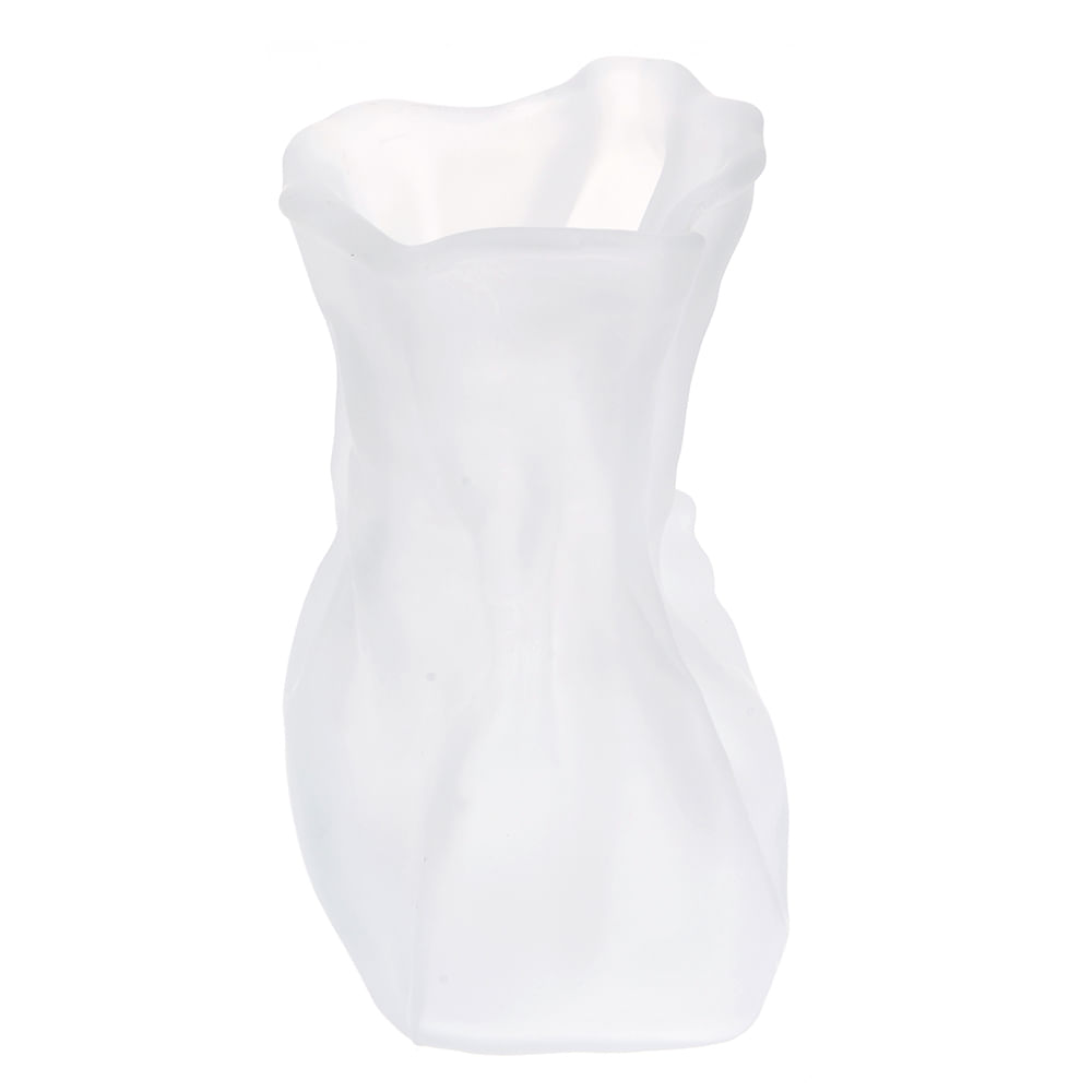 Vaza sticla alba 14.5 cm - 3 | YEO