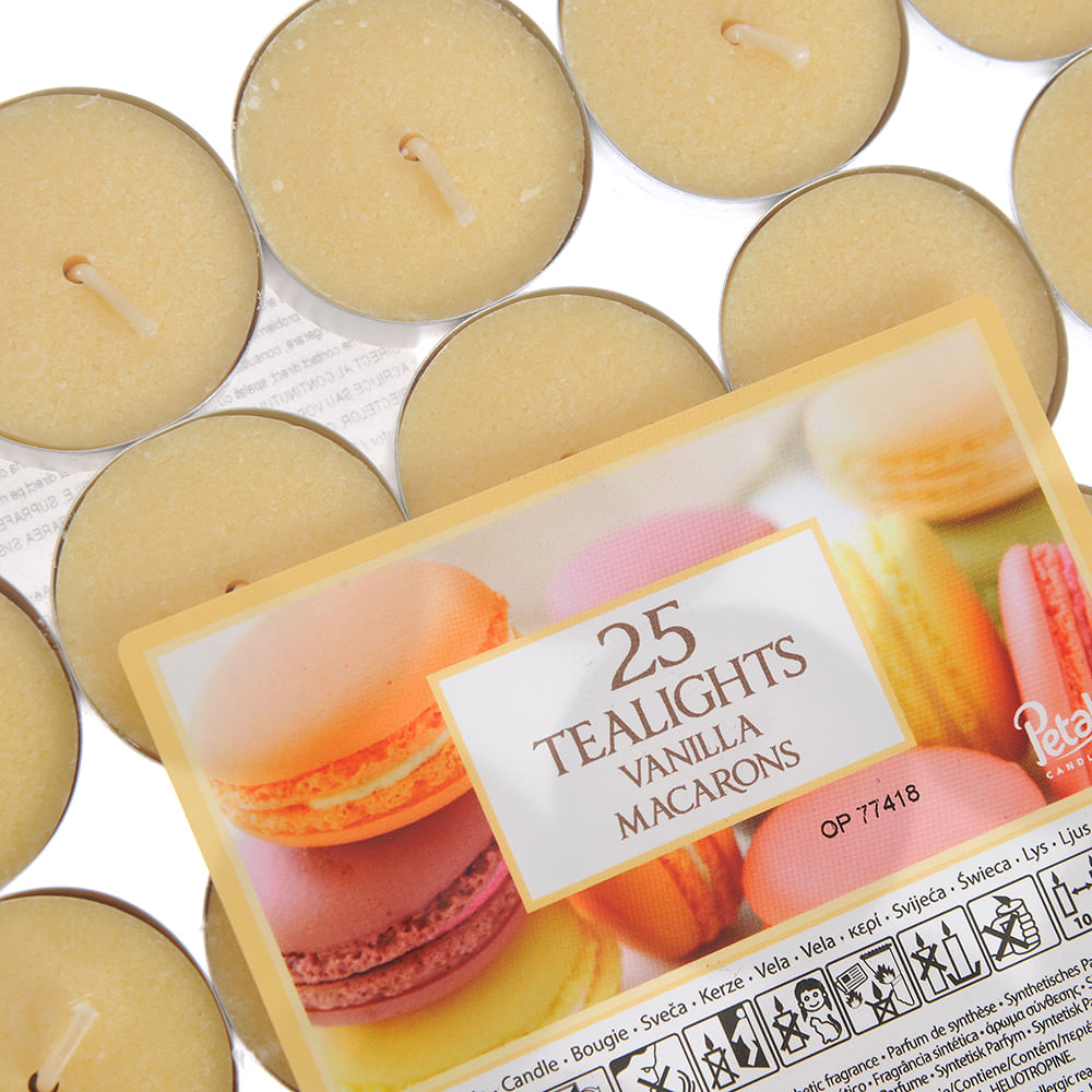 Set 25 lumanari parfumate cu vanilie si macarons - 1 | YEO
